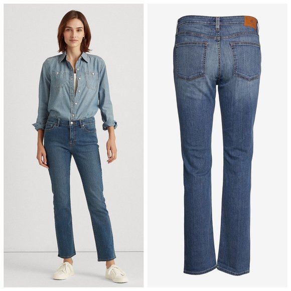 Ralph Lauren Denim - LR LAUREN Blue Premier Straight Leg Jeans